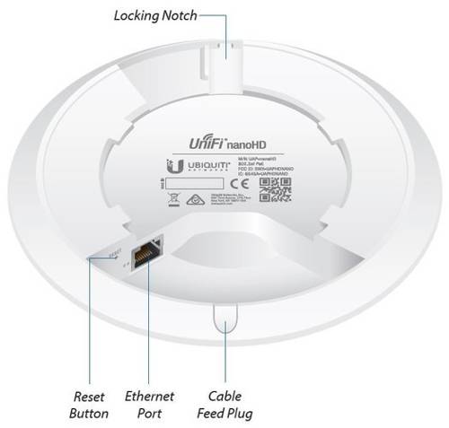 Access Point Ubiquiti UAP-NANOHD-5 2,4 GHz | 5 GHz 1733 Mbps 802.11a/b/g/n/ac-wave2