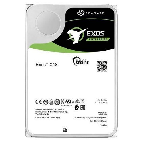 Hard Disk Drive Seagate Exos X18 3.5'' HDD 16TB 7200RPM SAS 12Gb/s 256MB | ST16000NM004J