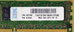 Memory RAM 1x 2GB IBM ThinkServer & System X DDR3 1333MHz ECC REGISTERED DIMM | 49Y1443 