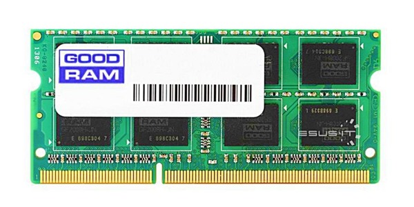 Memory RAM 1x 4GB GoodRAM SO-DIMM DDR3 1333MHz PC3-10600 | GR1333S364L9/4G