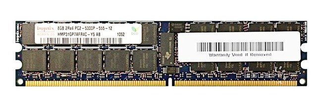 Memory RAM 1x 8GB Hynix ECC REGISTERED DDR2  667MHz PC2-5300 RDIMM | HMP31GP7AFR4C-Y5 AB