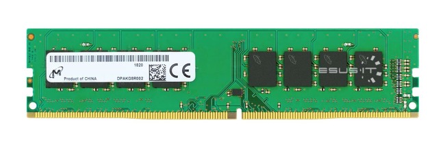 Memory RAM 1x 8GB Micron NON-ECC UNBUFFERED DDR4 2666MHZ PC4-21300 UDIMM | MTA8ATF1G64AZ-2G6