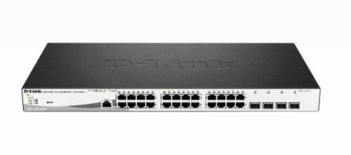 Switch D-Link DGS-1210-28MP 24x 1Gb 4x RJ-45/SFP 370 W PoE+