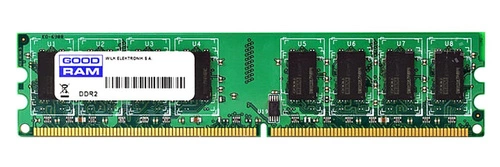 Memory RAM 1x 1GB GoodRAM ECC UNBUFFERED DDR2  800MHz PC2-6400 UDIMM | W-MEM80E21G