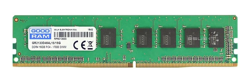 Memory RAM 1x 8GB GoodRAM NON-ECC UNBUFFERED DDR4 2133MHz PC4-17000 UDIMM | GR2133D464L15/8G