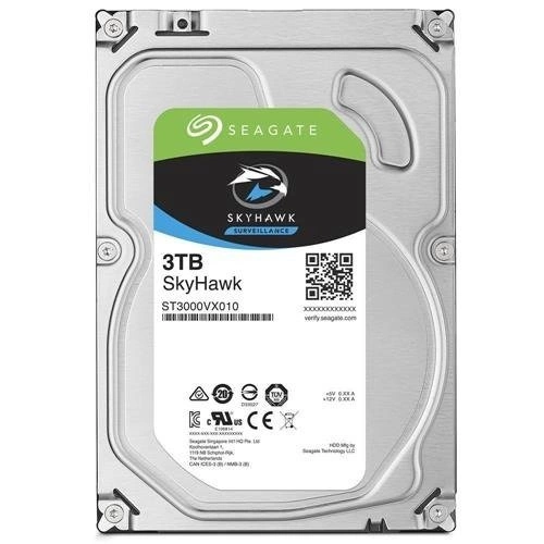 Hard Disk Drive Seagate SkyHawk 3.5'' HDD 3TB 5900RPM SATA 6Gb/s 64MB | ST3000VX010